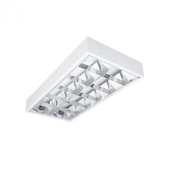 NOTUS 4LED Rasterleuchte 60cm 2-fl. BAP vorverdrahtet für LED Röhren
